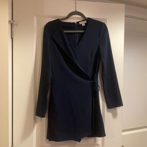 Long sleeve wrap dress